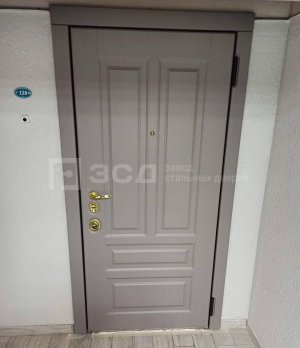Усиленная шпонированная дверь окрас по RAL - фото